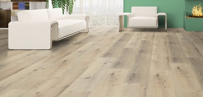 Hochwertiger Vinylboden in natürlicher Holzoptik für ein stilvolles Wohnambiente Moderner Wohnraum mit langlebigem Vinylboden in Holzoptik